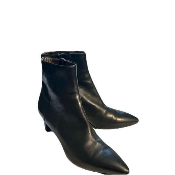 Agl Leather Pointed Toe Ankle Boots - Picture 5 of 9